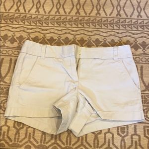Khaki j crew chino shorts